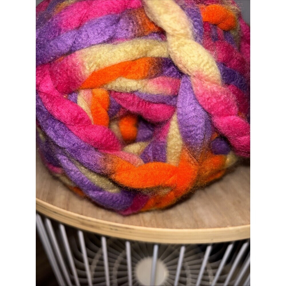 Loops & Threads Ginormous Yarn Skein Phantom Ombré Acrylic Purple Orange Pink - Picture 3 of 7